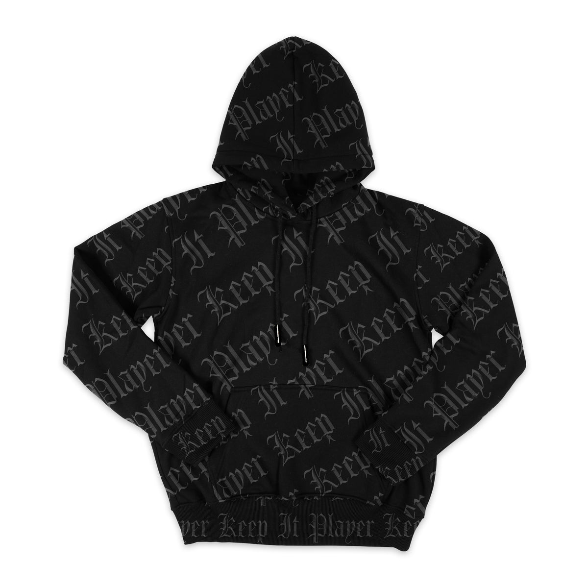 Black on Black All Over Hoodie