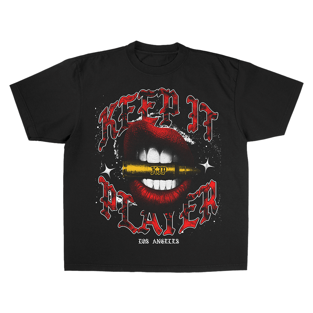 LIPS + BULLET TEE BY KEEP IT PLAYER