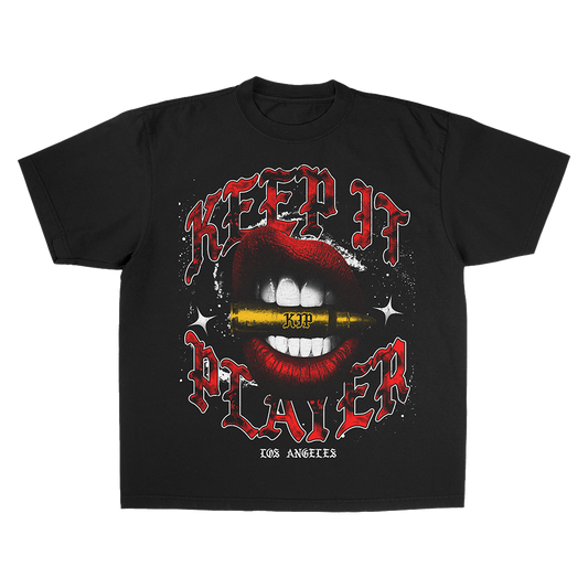 LIPS + BULLET TEE BY KEEP IT PLAYER